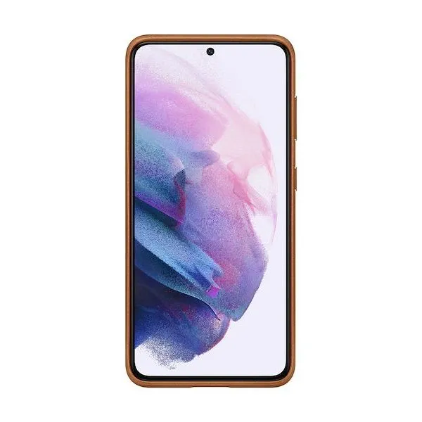 Husă Samsung Leather Cover for Galaxy S21, Cafeniu