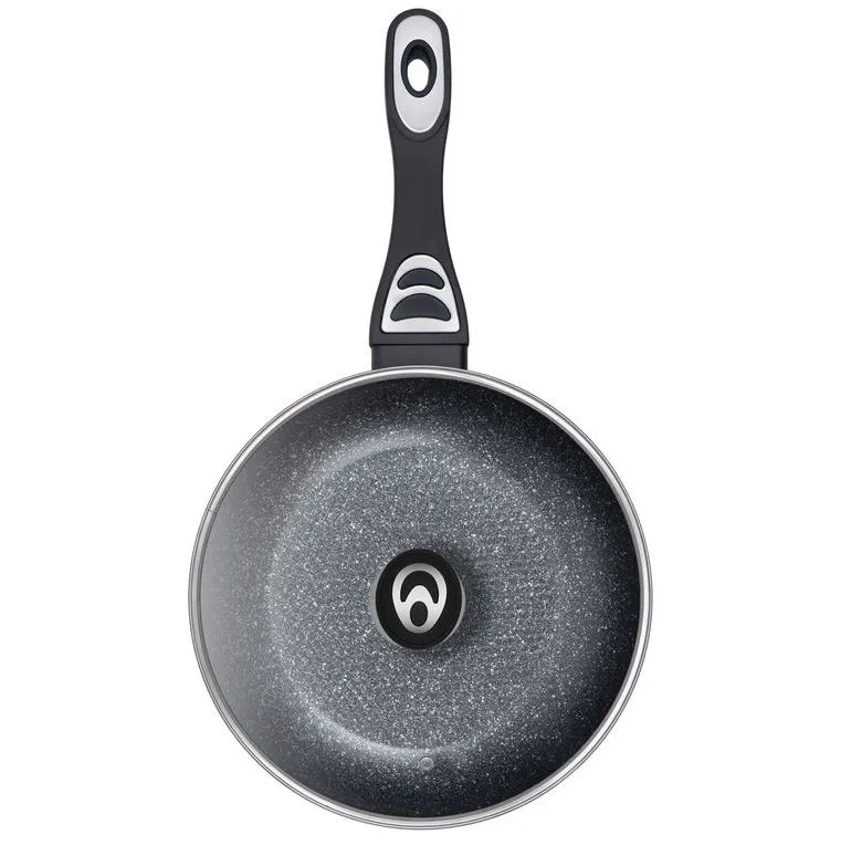 Tigaie RESTO 93152, 24cm, Negru
