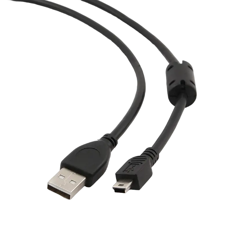 Cable de date Cablexpert CCF-USB2-AM5P-6, USB Type-A (F)/Mini-USB, 1,8m, Negru