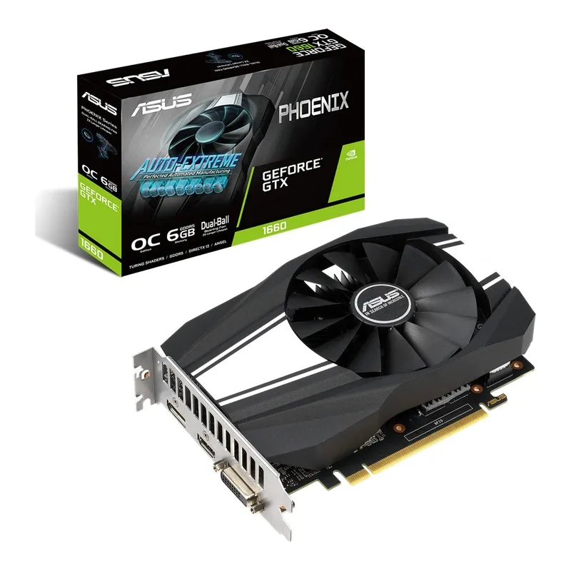 Placă Video ASUS PH-GTX1660-O6G,  6GB GDDR5 192bit