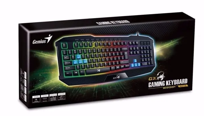 Tastatură Genius SCORPION K215, Cu fir, Negru