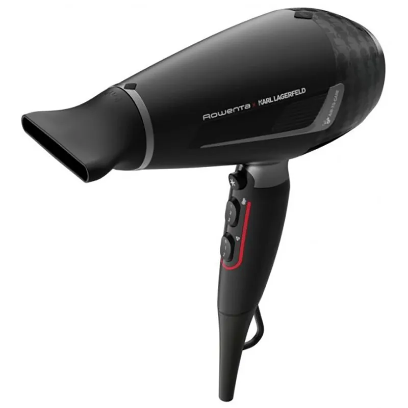 Uscător de păr Rowenta Karl Lagerfeld CV888LF0, 2200 W, Negru