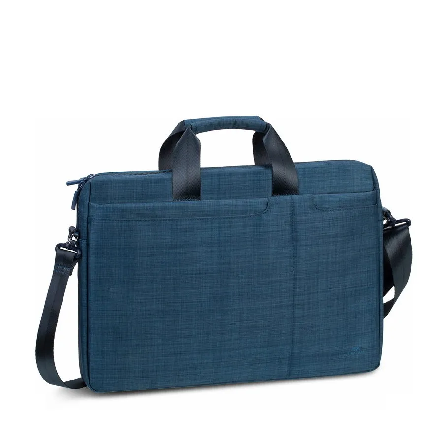 Geantă pentru Laptop RivaCase Biscayne, 15.6", Poliester, Albastru