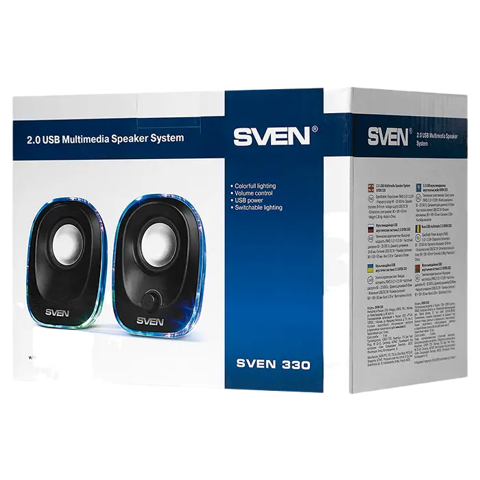 Boxe pentru calculator 2.0 SVEN "330", Negru