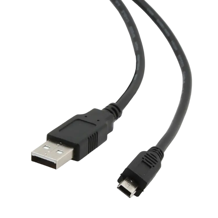 Cable de date Cablexpert CCP-USB2-AM5P-6, USB Type-A (F)/Mini-USB, 1,8m, Negru
