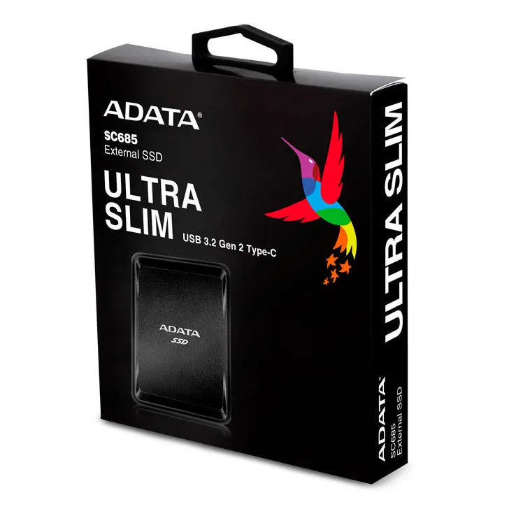 SSD portabil extern ADATA SC685,  1 TB, Negru (ASC685-1TU32G2-CBK)