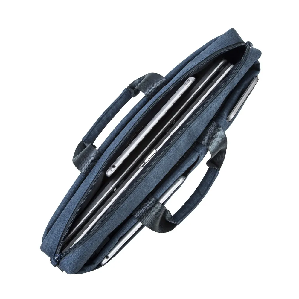 Geantă pentru Laptop RivaCase Biscayne, 15.6", Poliester, Albastru