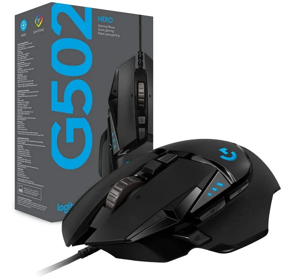 Gaming Mouse Logitech G502, Negru