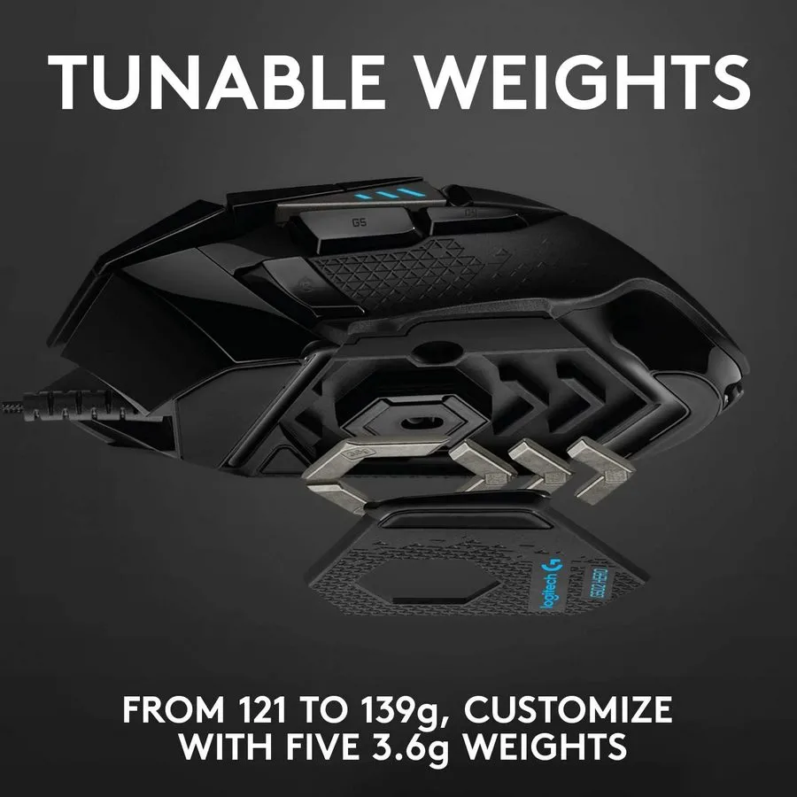 Gaming Mouse Logitech G502, Negru
