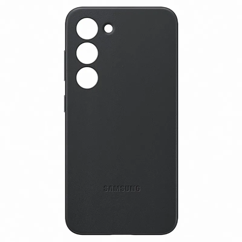 Husă Samsung Leather Cover for Galaxy S23+, Negru