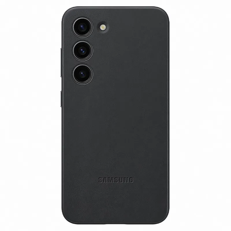 Husă Samsung Leather Cover for Galaxy S23+, Negru