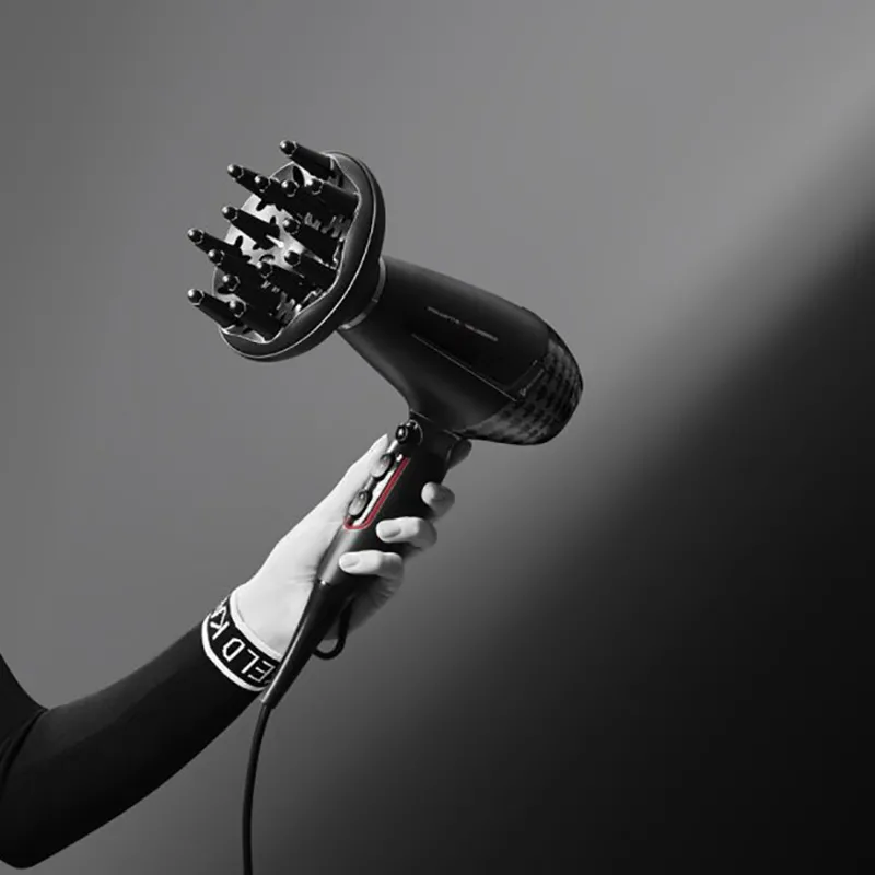 Uscător de păr Rowenta Karl Lagerfeld CV888LF0, 2200 W, Negru