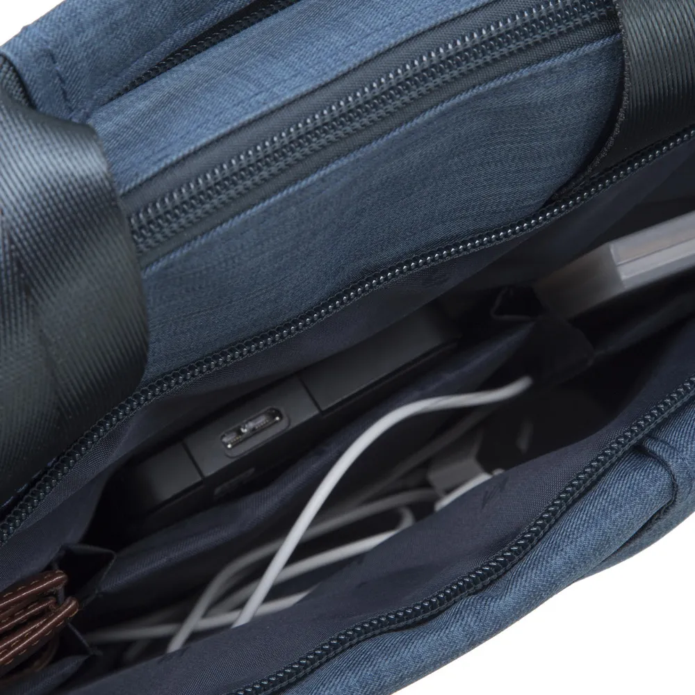 Geantă pentru Laptop RivaCase Biscayne, 15.6", Poliester, Albastru