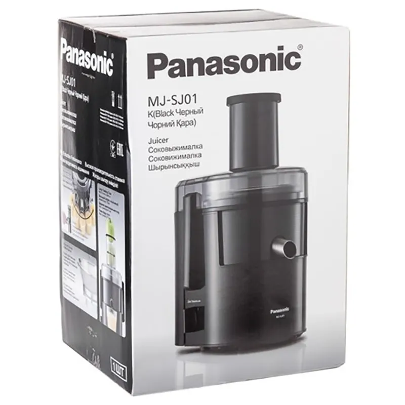 Storcător de fructe și legume Panasonic MJ-SJ01KTQ, Negru