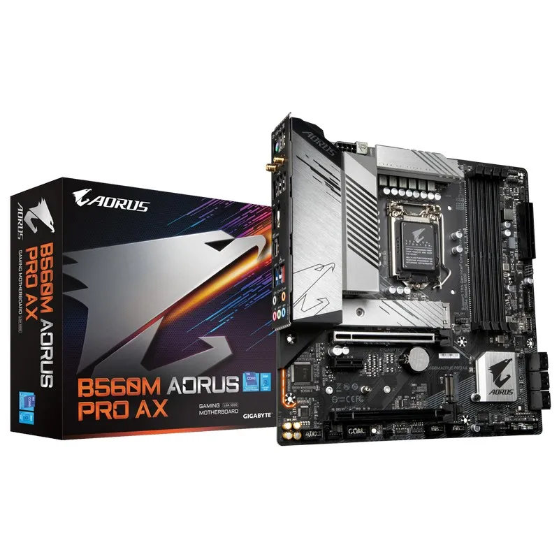 Placă de bază Gigabyte B560M AORUS PRO AX, LGA1200, Intel B560, Micro-ATX