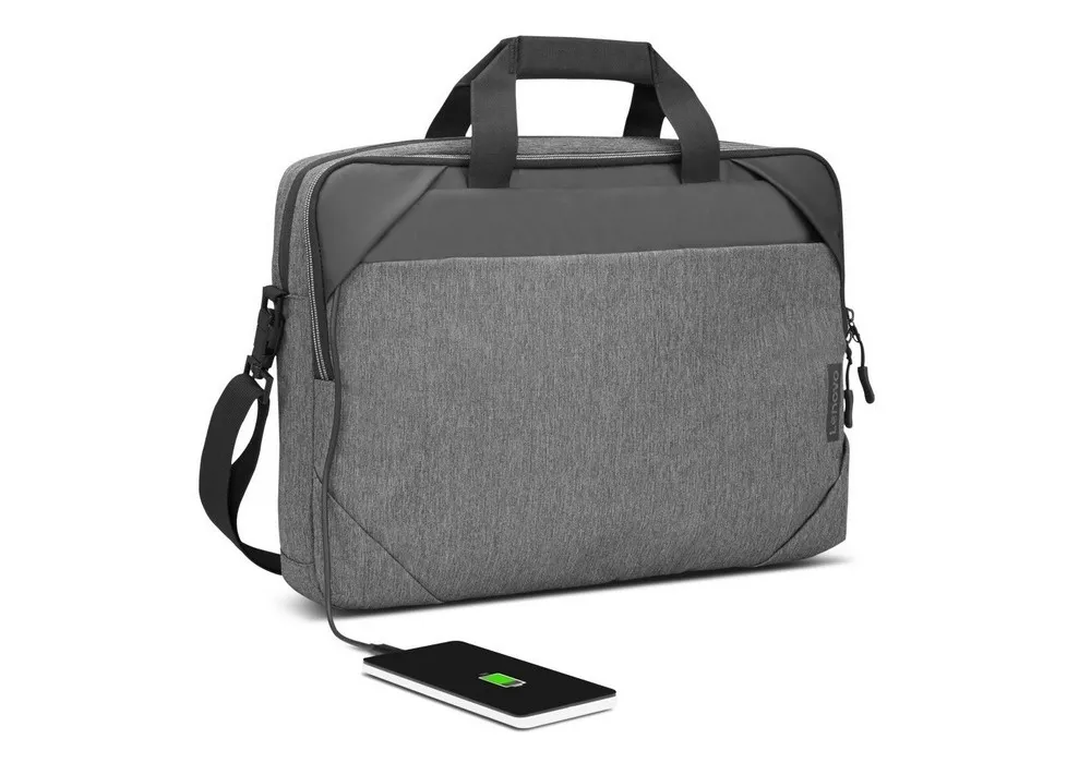 Geantă pentru Laptop Lenovo Business Casual, 15.6", Poliester, Gri