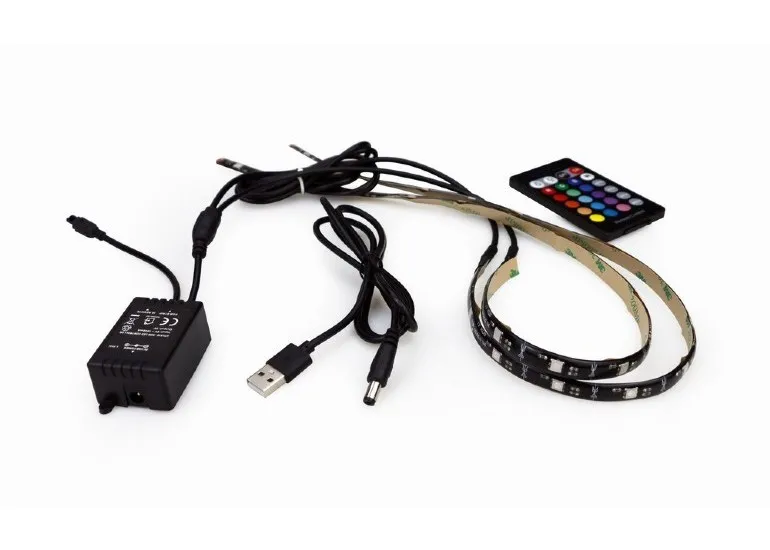 Bandă cu LED-uri Cablexpert LED-2SU-RGB50-01, Multicolor
