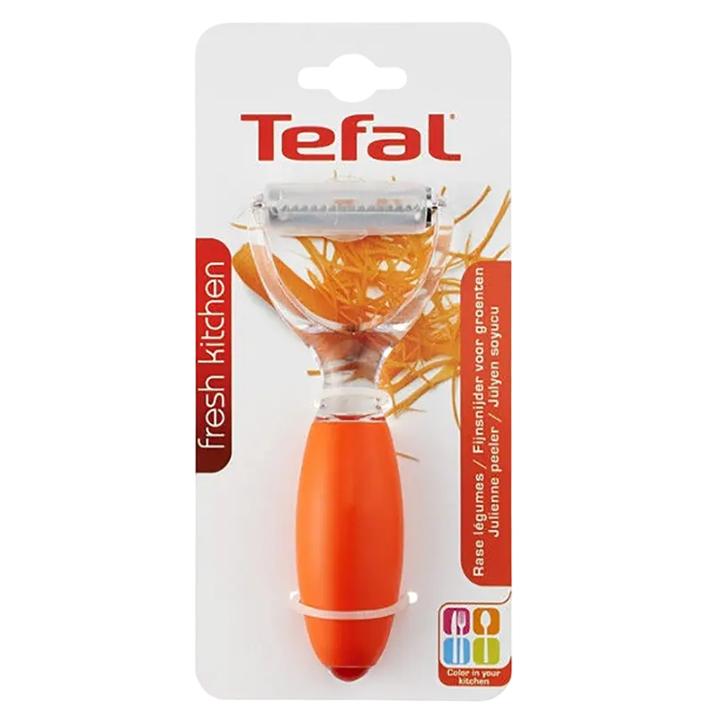 Cuțit pentru curățarea legumelor Tefal K0611814, Portocaliu