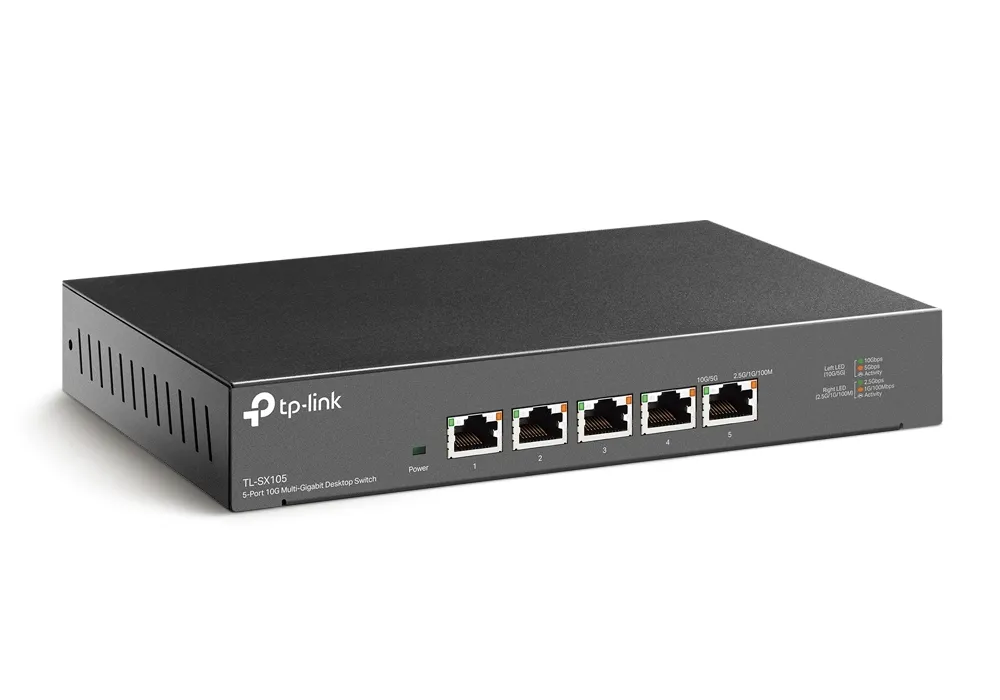Switch de rețea TP-LINK TL-SX105, 5x 100/1000/2500/5000/10000 Mbps