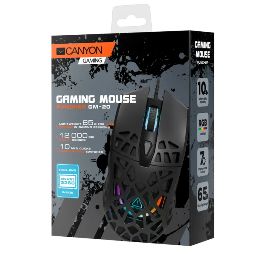 Gaming Mouse Canyon Puncher, Negru