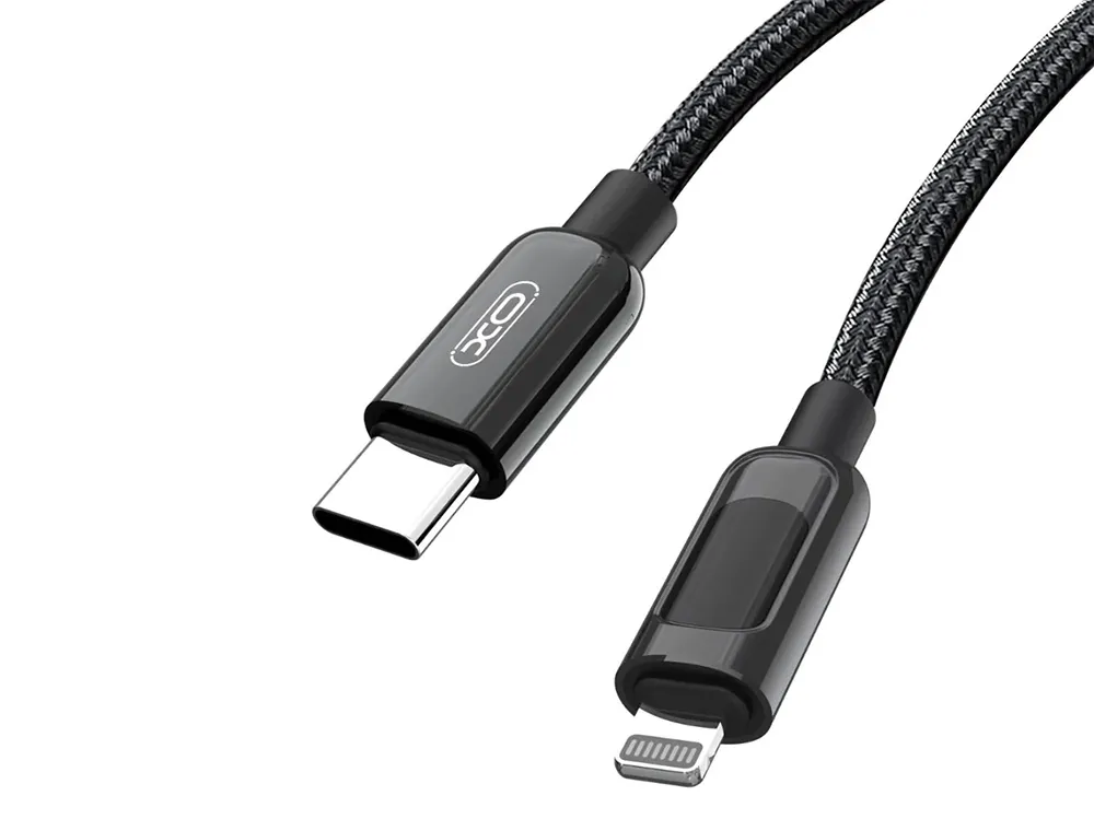 Type-C to Lightning Cable XO, Digital display 20W, NB-Q203A, Black