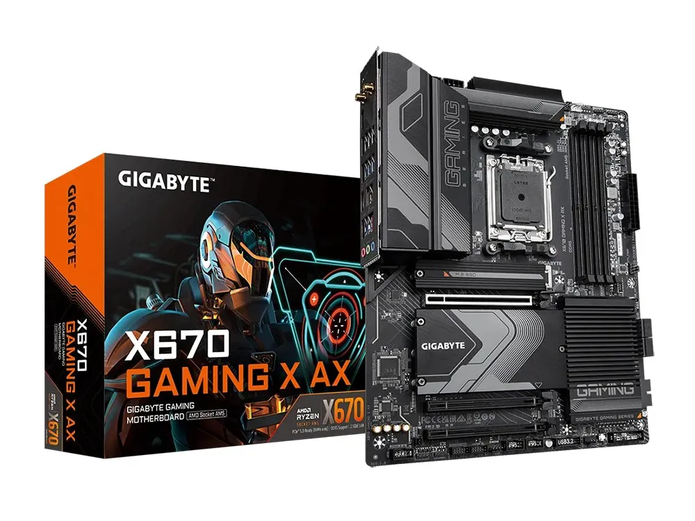 Placă de bază Gigabyte X670 GAMING X AX, AM5, AMD X670, ATX