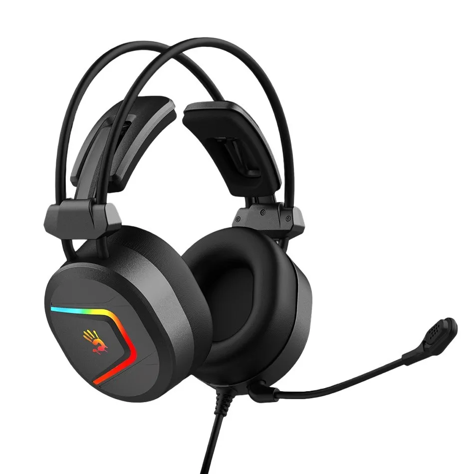 Căști gaming Bloody MC750, USB, Negru