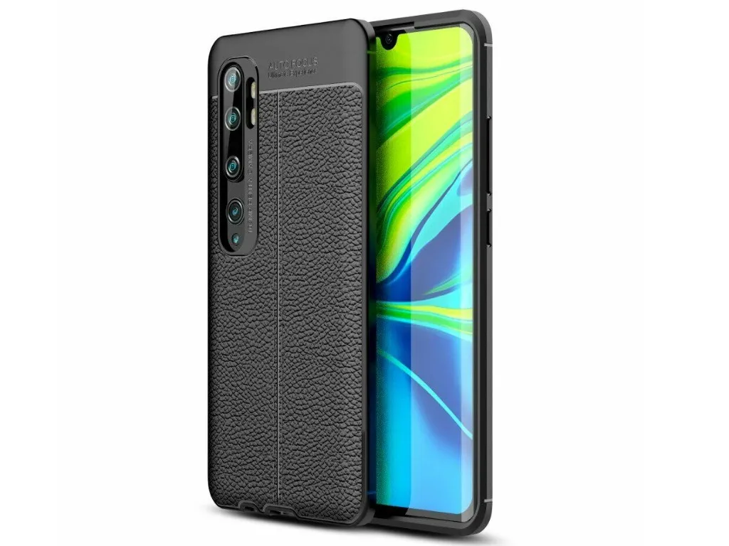 Husă Xcover RedMi Note 10 - Leather, Negru