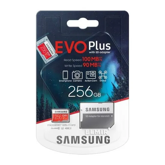 Card de Memorie Samsung EVO Plus MicroSD, 256GB (MB-MC256HA/RU)