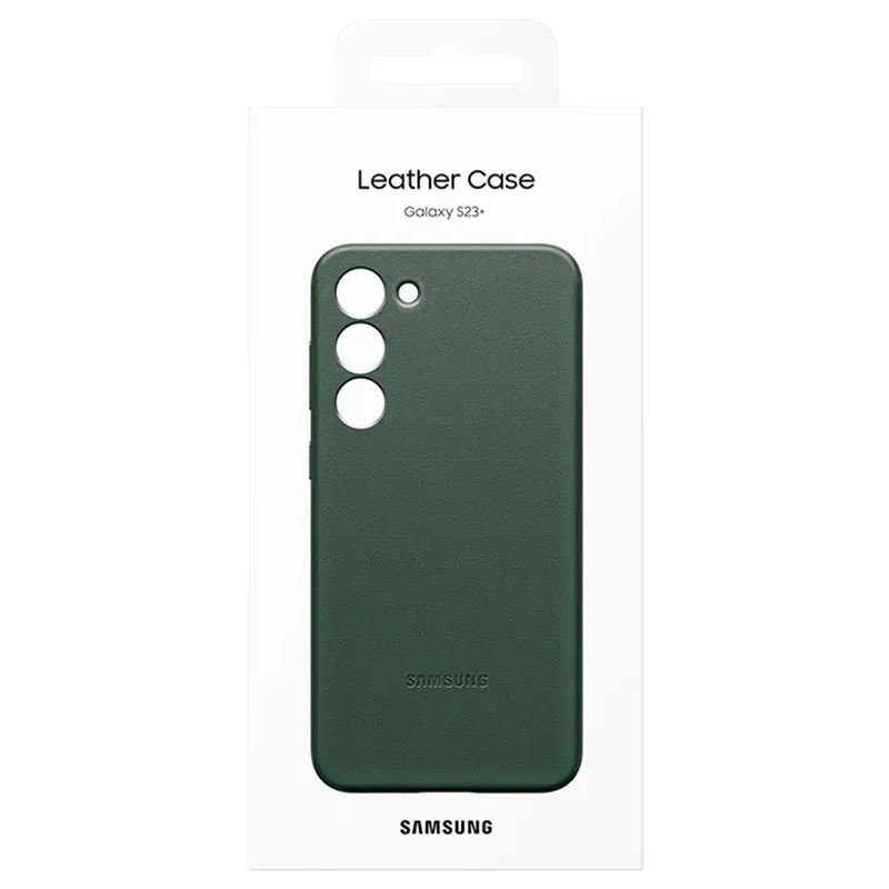 Husă Samsung Leather Cover for Galaxy S23+, Verde