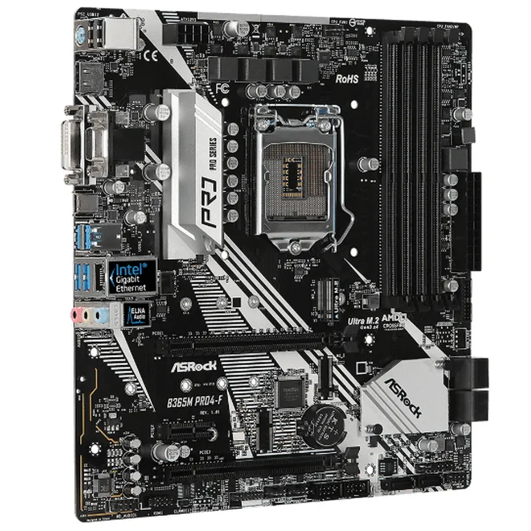 Placă de bază ASRock B365M PRO4-F, LGA1151, Intel B365, Micro-ATX
