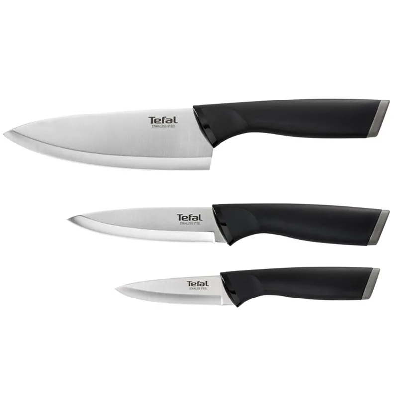 Set de Cuțite Tefal K221S375, Negru | Argintiu