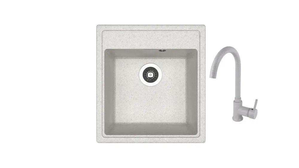 SET chiuveta Dr Gans Nika 470 + SanDonna F 7073 gri 