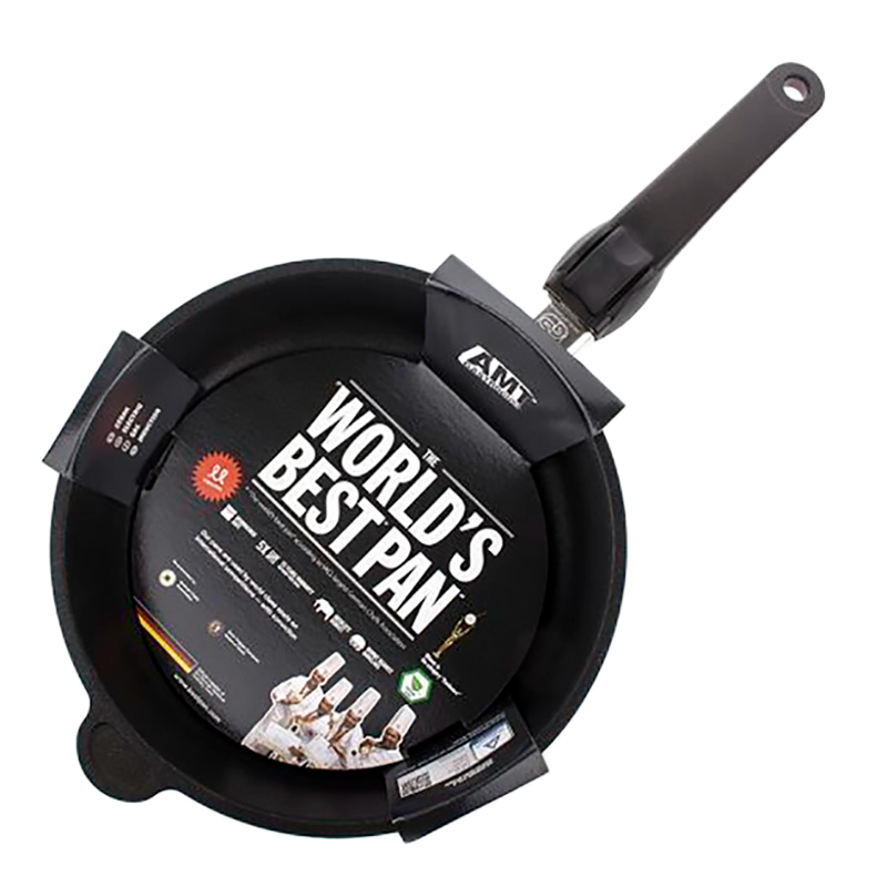 Tigaie AMT Gastroguss AMT-420-E, 20cm, Negru
