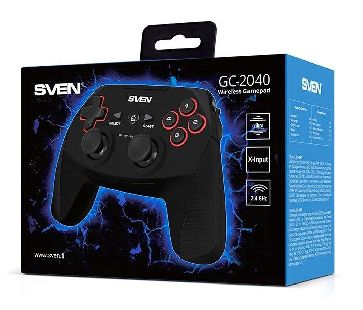 Gamepad SVEN GC-2040, Negru