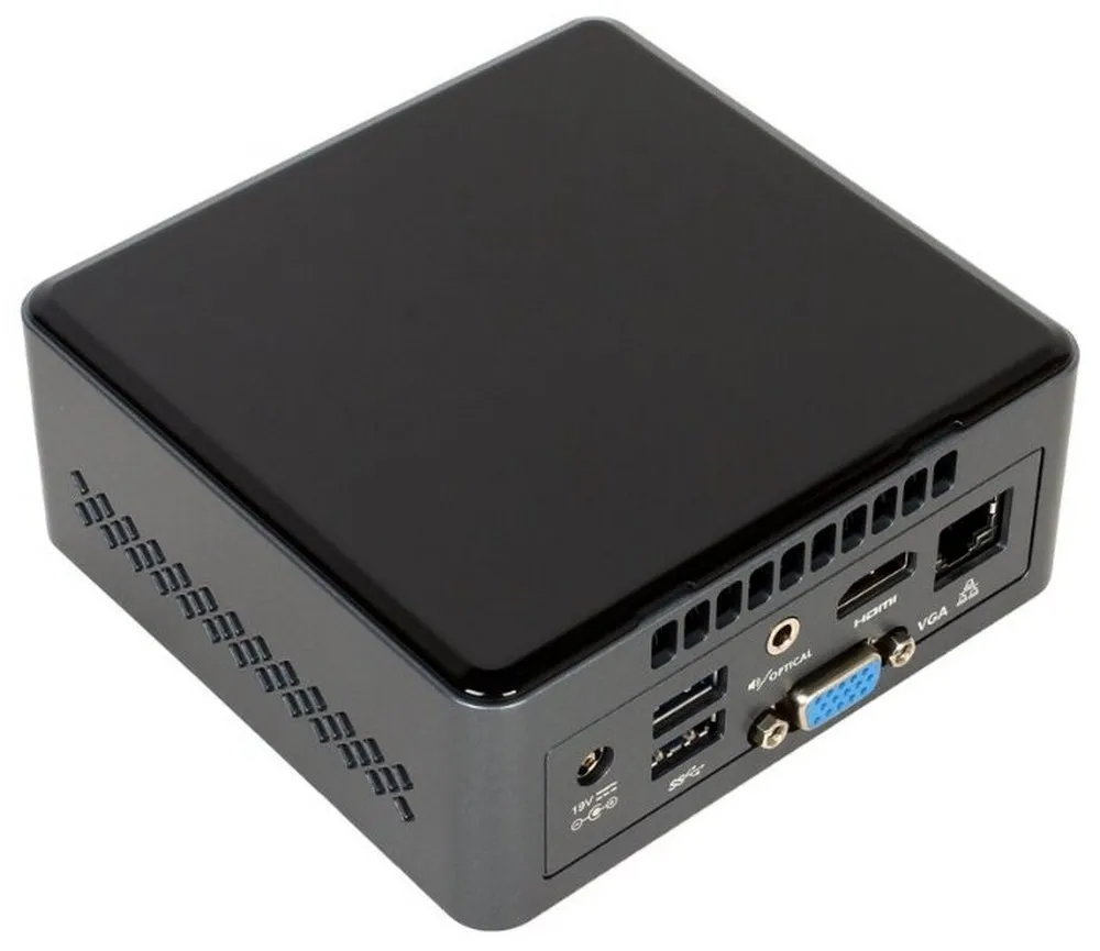 Mini PC Intel NUC Kit NUC6CAYH, Intel Celeron J3455, 8GB/8GB, Intel HD Graphics 500