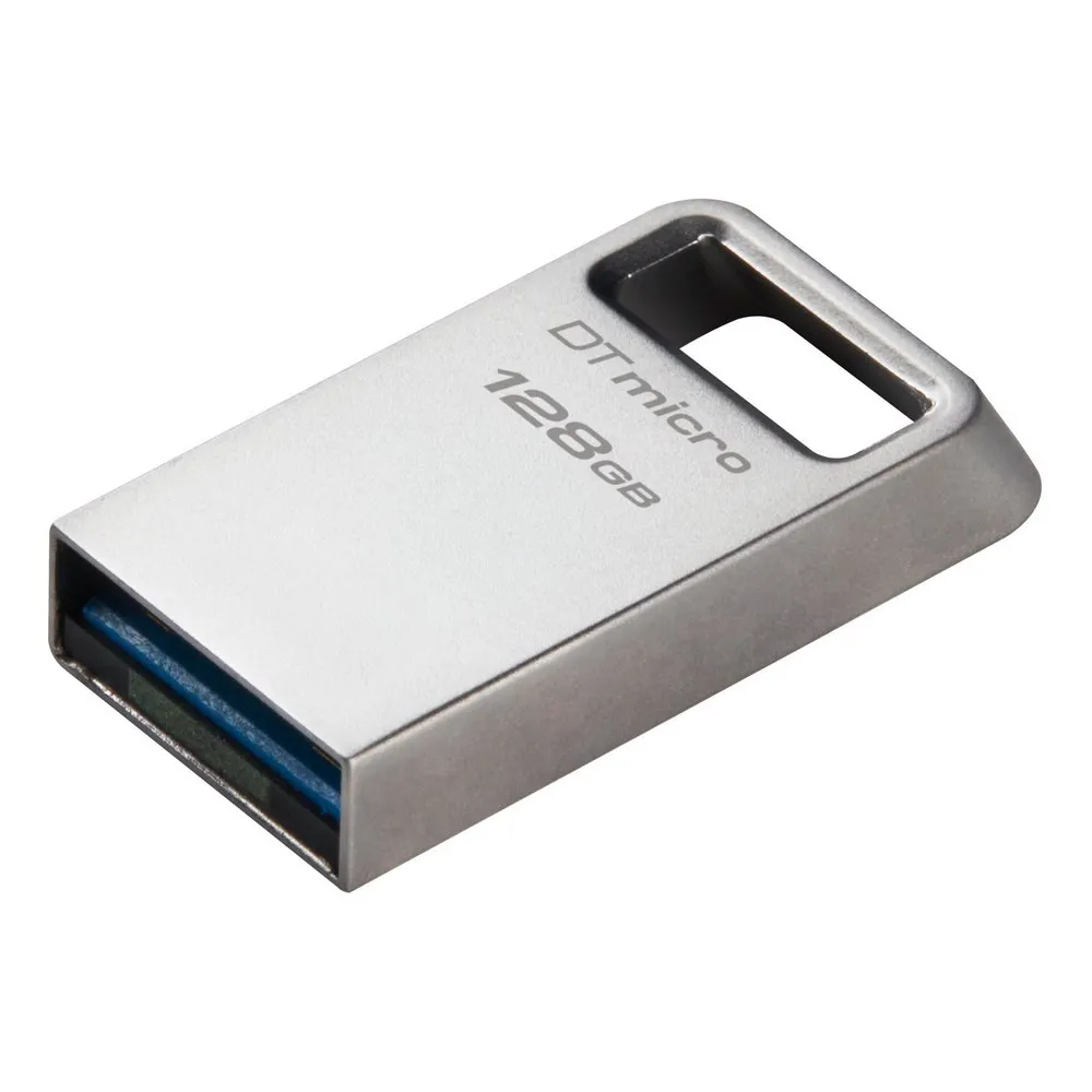 128GB USB3.2 Flash Drive Kingston DataTravaler Micro (DTMC3G2/128), Premium Metal Case (R:200MB/s)
