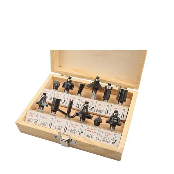 Set de 12 varfuri de freza WOKIN