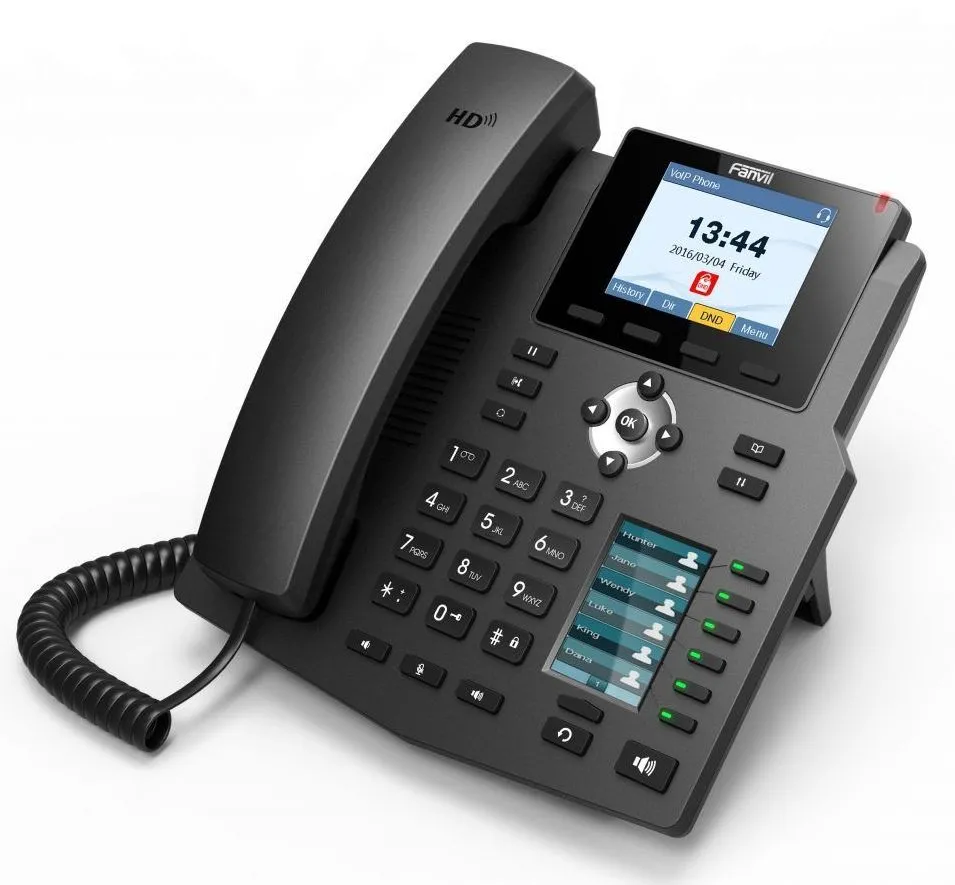 Telefon IP Fanvil X4G, Negru