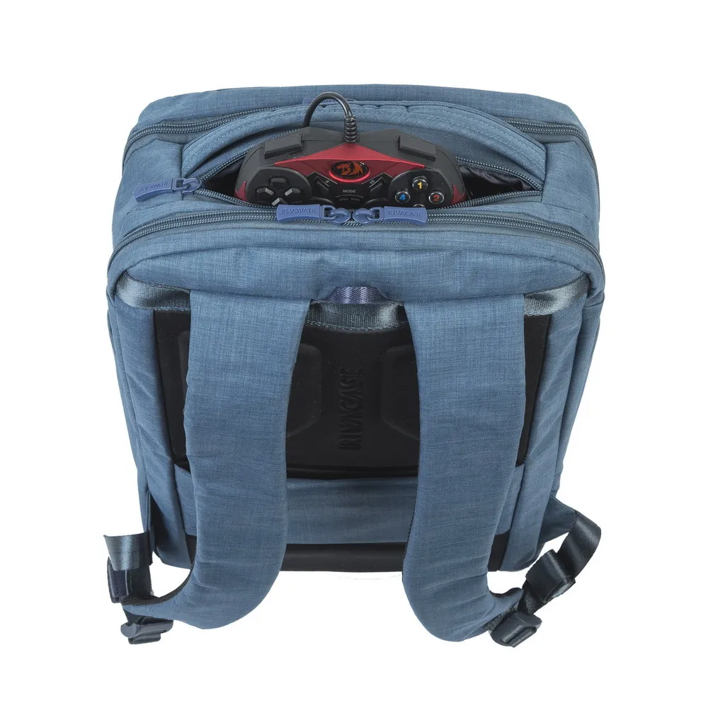 Rucsac pentru Laptop RivaCase Biscayne, 17.3", Poliester, Albastru