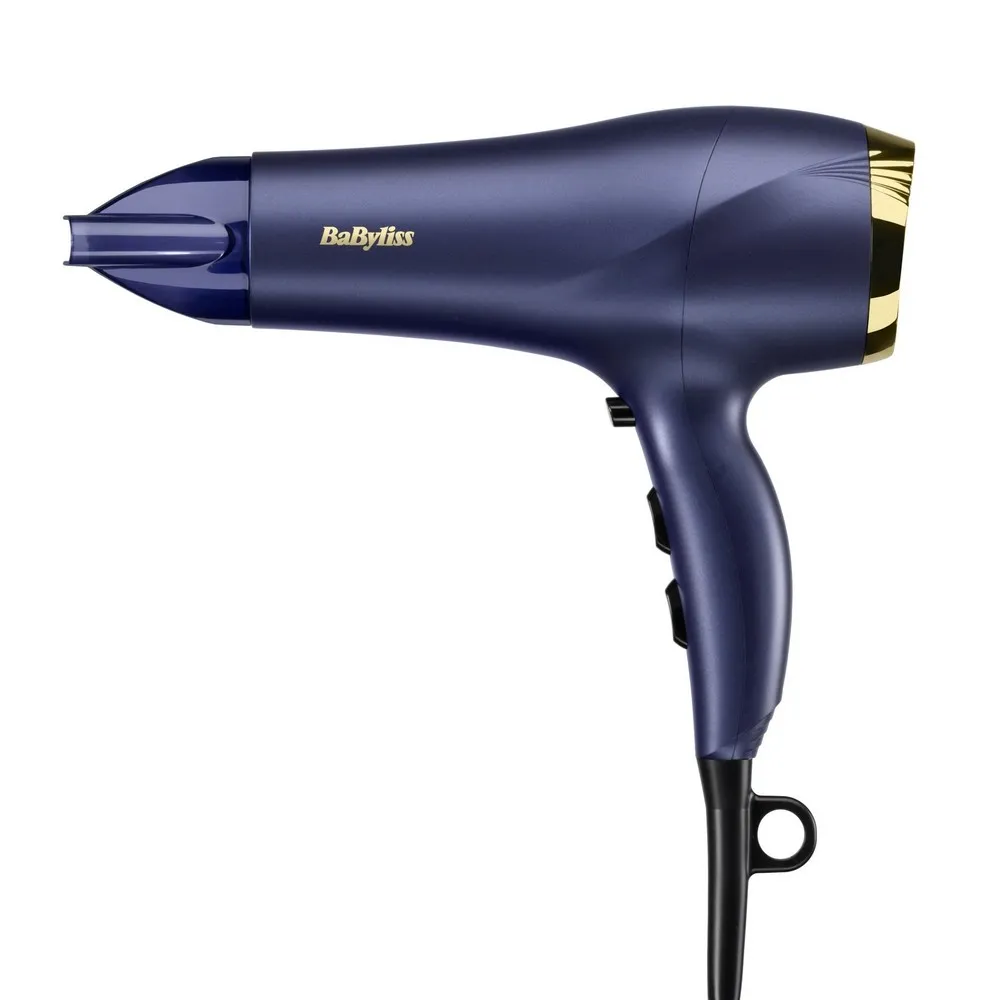 Uscător de păr BaByliss Midnight Luxe 5781PE, 2300 W, Albastru