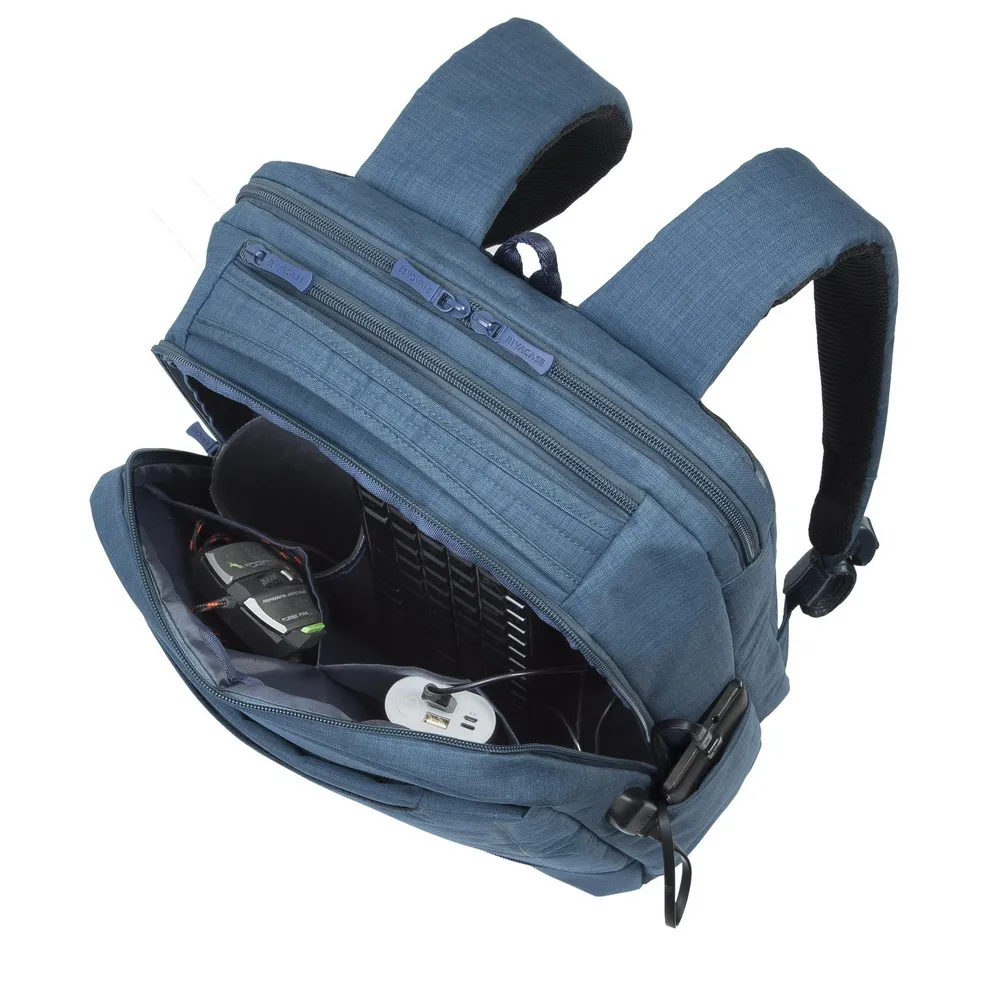 Rucsac pentru Laptop RivaCase Biscayne, 17.3", Poliester, Albastru