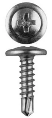 Surub 4.2x13 pe metal, otel 2.0mm cu varf burg.(100buc) METRIC