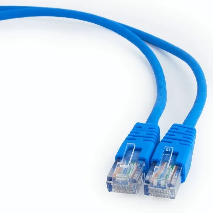 Patch cord Cablexpert PP12-0.5M/B, CAT5e UTP, 0,5m, Albastru