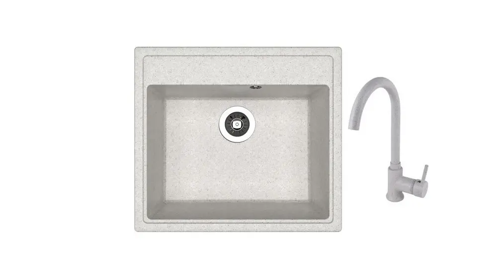 SET chiuveta Dr Gans Nika 570 + SanDonna F 7073 gri  