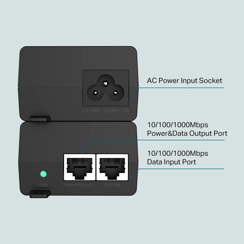 Injector PoE TP-LINK TL-POE160S, IEEE 802.3af/at