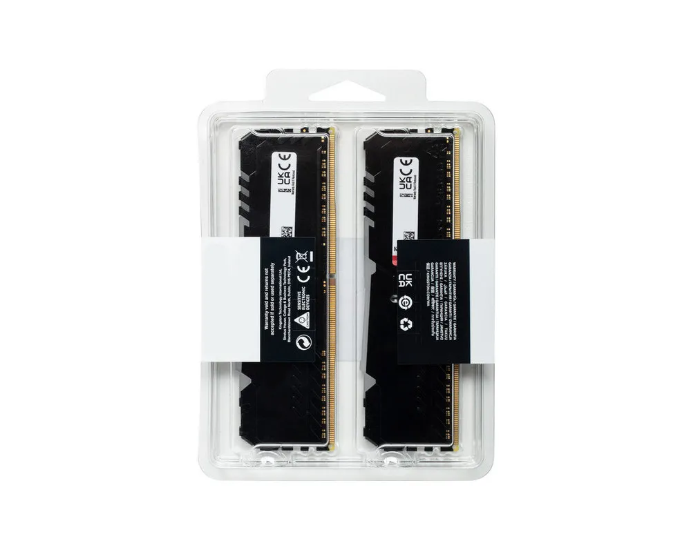 Memorie RAM Kingston FURY Beast RGB, DDR4 SDRAM, 3200 MHz, 16GB, KF432C16BBAK2/16