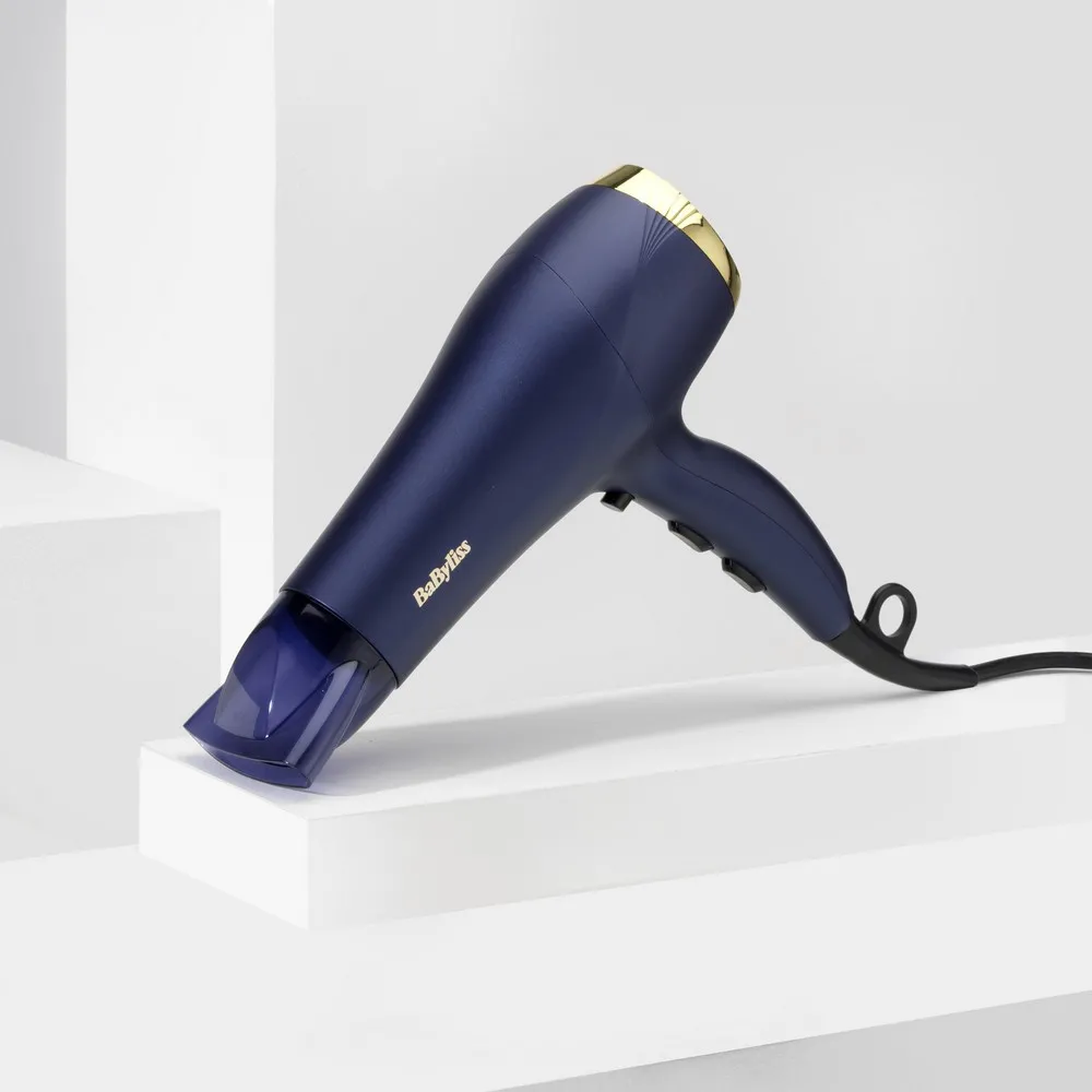 Uscător de păr BaByliss Midnight Luxe 5781PE, 2300 W, Albastru