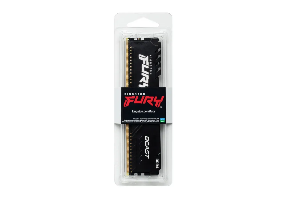 Memorie RAM Kingston FURY Beast, DDR4 SDRAM, 3600 MHz, 8GB, KF436C17BB/8