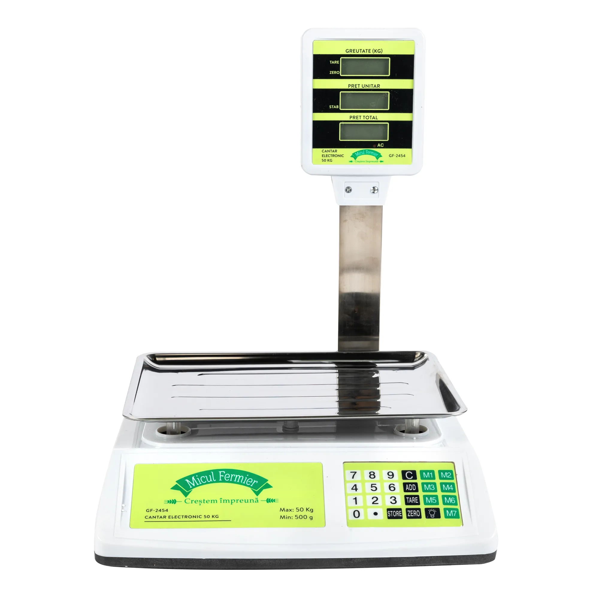 Cantar electronic Micul Fermier 50 Kg cu baterii 4 4Ah